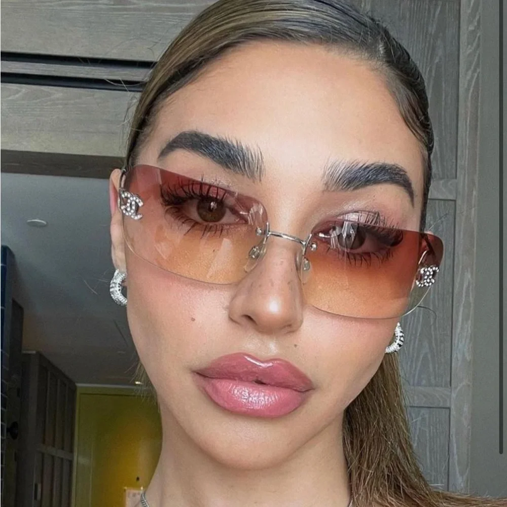 CHANEL rimless sunglasses